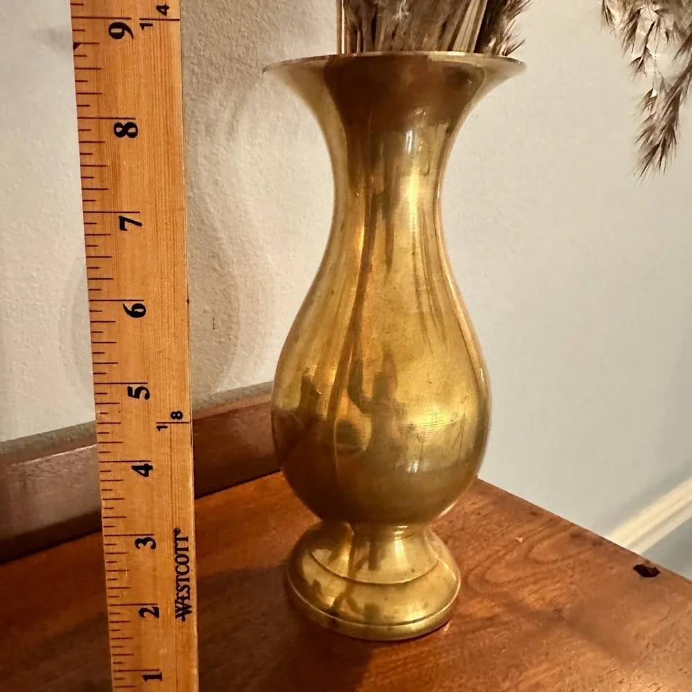Vintage brass vase